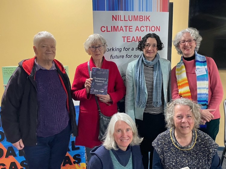 NCAT members with climate scientist Joelle Gergis